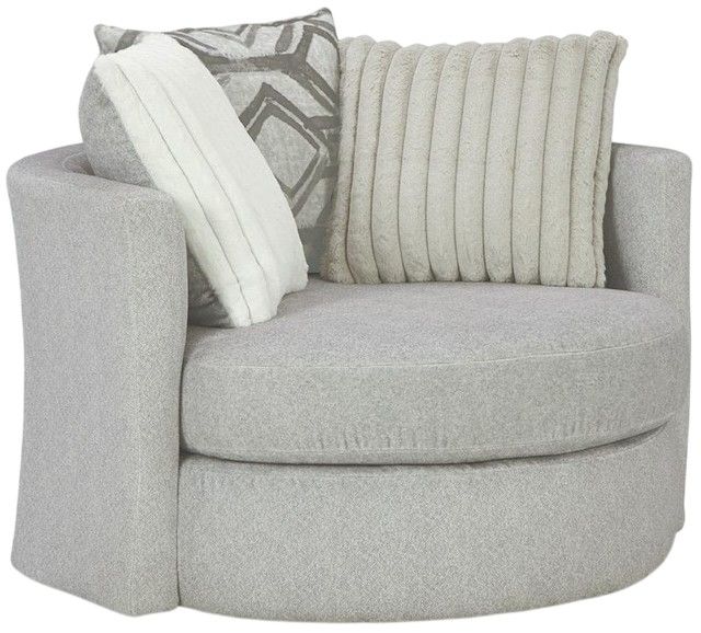 Albany Industries Mondo Silver Swivel Chair-0