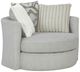 Albany Industries Mondo Silver Swivel Chair-0