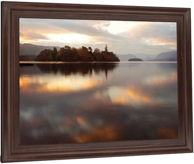 Classy Living Golden Reflection Stillness Framed Wall Art-2