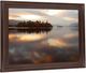 Classy Living Golden Reflection Stillness Framed Wall Art-2