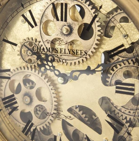 YHD Antique Brass Table Clock-3