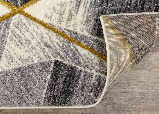 Kalora Interiors Soho Grey White Yellow Shaded  2'0" x 3'7" Rug-3