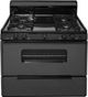 Premier 30" Black Freestanding Gas Range with 4 Sealed Burners-0