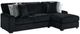 Elements International Nightfall 2-Piece Black Right-Arm Facing Sectional-0