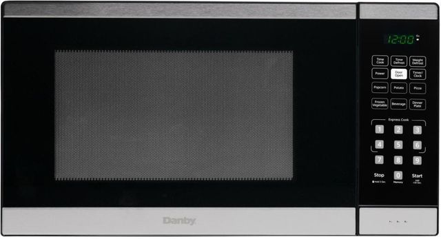 Danby® 1.1 Cu. Ft. Black and Stainless Steel Countertop Microwave-0