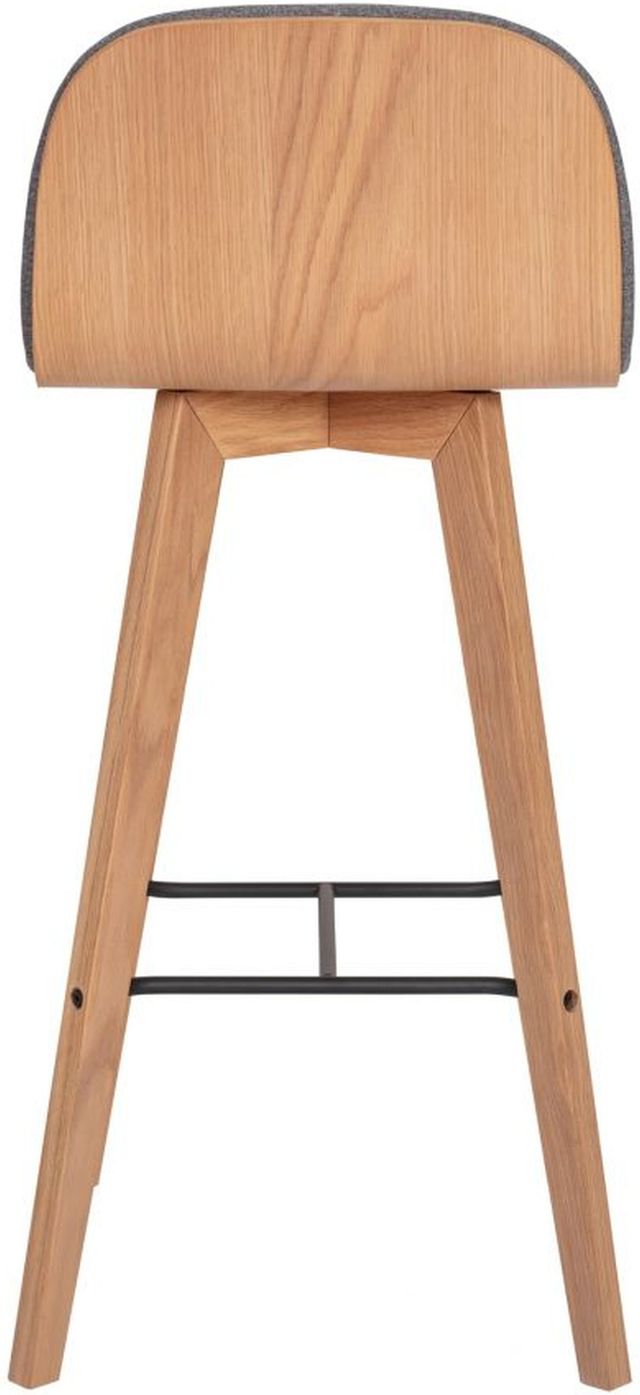 Moe's Home Collection Napoli Grey Bar Stool-3