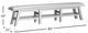 Jofran Inc. Telluride Driftwood 85" Dining Bench-2