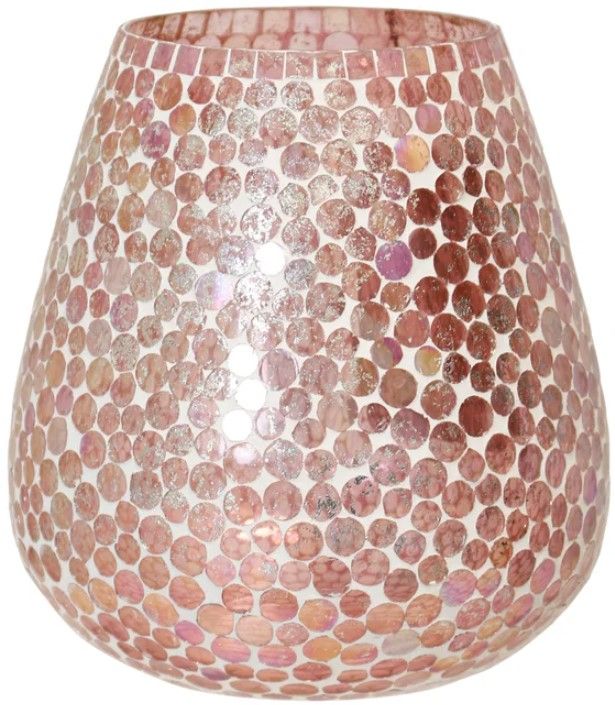 Stylecraft Pink Mosaic 8" Vase-0