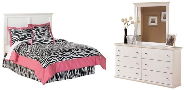 Signature Design by Ashley® Bostwick Shoals 2-Piece White Full Panel Headboard Set-0