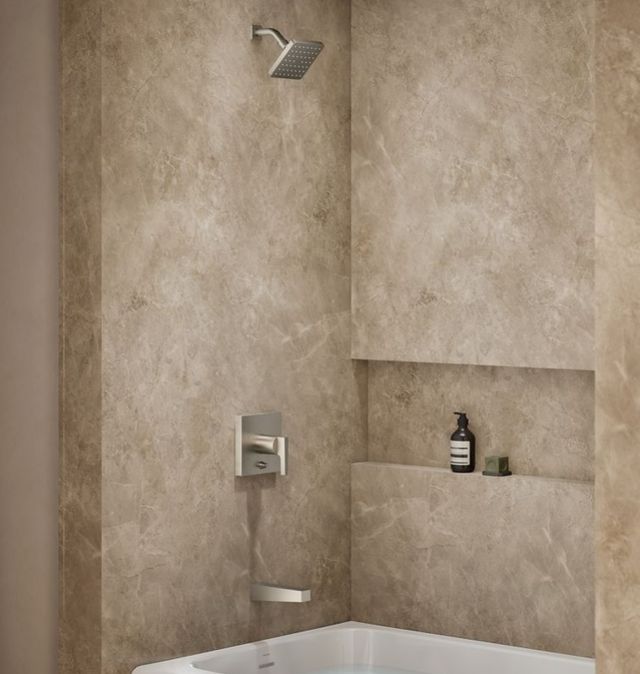 KOHLER® Honesty® Rite-Temp® Vibrant Brushed Nickel Bath and Shower Trim Kit with Push-Button Diverter-1