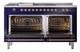 Ilve® Nostalgie II Noblesse 60'' Midnight Blue Pro Style Dual Fuel Range with Copper Trim-1