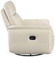 Homelegance® Hadley Taupe Leather Manual Swivel Glider Reclining Chair-3