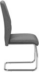 Monarch Specialties Inc. 2-Piece Chrome/Grey Side Chair-2