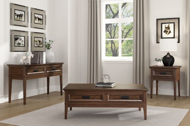 Homelegance® Frazier Park Brown Cherry End Table-1