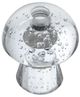 A & B Home Clear 4" Mushroom Shaped Glass Taper Candle Holder-2