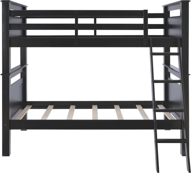Powell® Dixon Black Twin/Twin Bunk Bed-3