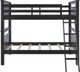 Powell® Dixon Black Twin/Twin Bunk Bed-3