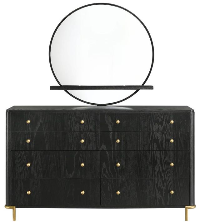 Coaster® Arini Black 8-Drawer Dresser with Mirror-1