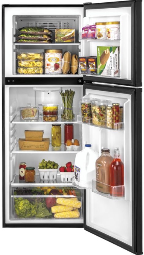 Haier 24" 9.8 Cu. Ft. Black Top Freezer Refrigerator-2