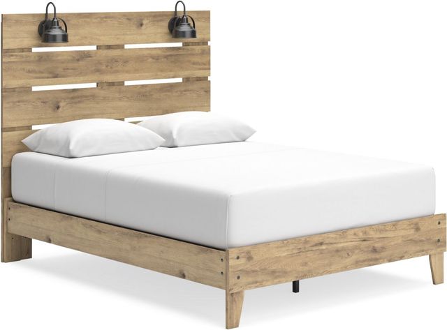 Signature Design by Ashley® Larstin Brown Queen Panel Bed-0
