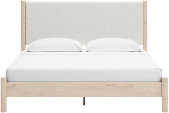 Signature Design by Ashley® Cadmori Two-Tone Queen Upholstered Panel Bed-1