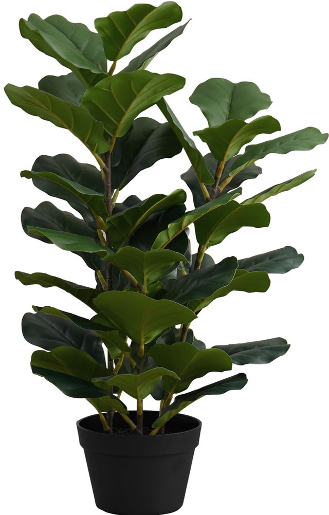 Monarch Specialties Inc. Green/Black 32" Artificial Potted Fiddle Tree-0