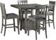 Signature Design by Ashley® Hallanden Gray 5-Piece Counter Height Dining Set-0