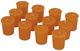 A & B Home Orange Unscented Soy Wax Votive Candles-0