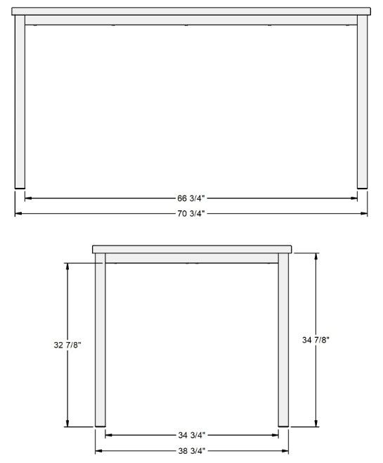 Amisco Customizable Bennington Counter Table-2
