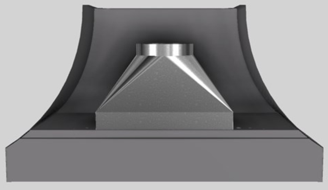 Vent-A-Hood® Designer Series 54" Gunsmoke Wall Mounted Range Hood-3