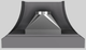 Vent-A-Hood® Designer Series 54" Gunsmoke Wall Mounted Range Hood-3