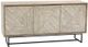 Armen Living Peridot Black/Natural Sideboard Buffet -0