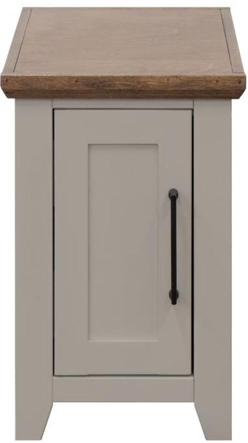 Legends Home Ithaca Bourbon Chairside Table with Sandstone Base-0