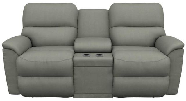La-Z-Boy® Brooks Shadow Power Reclining Loveseat with Headrest and Console-1
