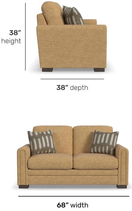 Flexsteel® Customizable Rudy Fabric Loveseat-2