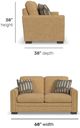 Flexsteel® Customizable Rudy Fabric Loveseat-2