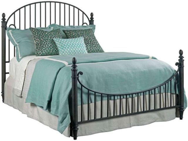 Kincaid® Weatherford Cornsilk Catlins Black 88" King Metal Rod Bed-0