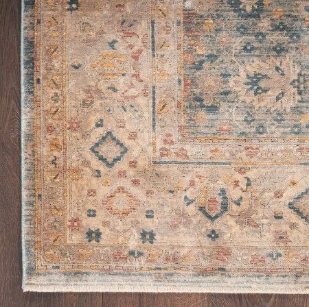 Nourison Home™ Luxurious Ivory Blue 5'x7' Area Rug-3
