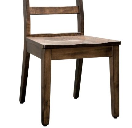 Country View Woodworking Customizable MIYW Dining Side Chair with Brown Maple Frame-1