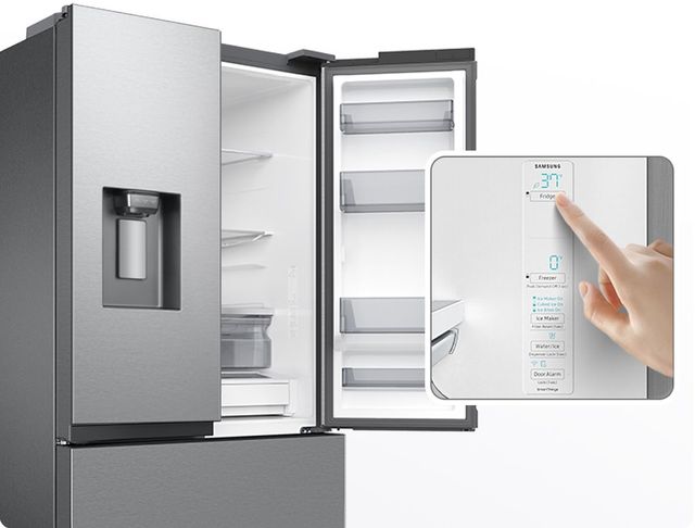 Samsung 36 in. 26 Cu. Ft. Fingerprint Resistant Stainless Steel Freestanding French Door Refrigerator-9