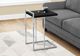 Monarch Specialties Inc. Black 25"H Accent Table with Chrome Metal Base-4