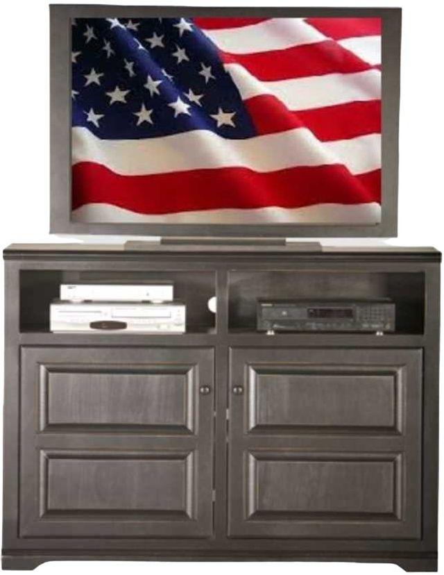 American Heartland Manufacturing Poplar 4-Door Tall TV Stand-1