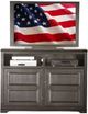 American Heartland Manufacturing Poplar 4-Door Tall TV Stand-1