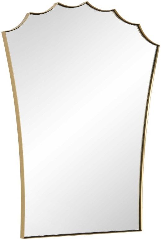 Uttermost® Monarch Antique Brass Mirror-4