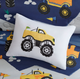 Olliix by Mi Zone Kids Nash Blue Full/Queen Monster Truck Comforter Set-5