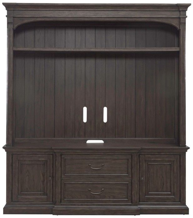 Liberty Furniture Paradise Valley Saddle Brown Entertainment Center-2
