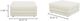 Moe's Home Collection Lowtide Warm White Ottoman-2