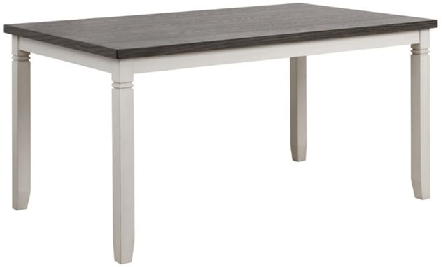 American Wholesale Furniture Anna 6-Piece Gray/White Dining Set-1