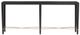 Currey & Company Verona Black Lacquered Linen Console Table-0