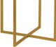 Bassett Mirror Marilee Cast glass Accent Table with Gold Base-2